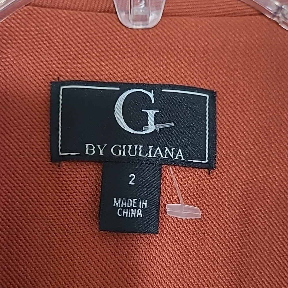 NWOT G by Giuliana copper colored cropped jacket Sz 2 or M - Picture 4 of 8